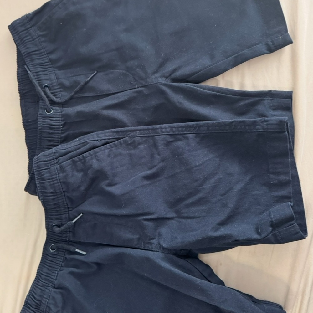 Navy blue casual shorts